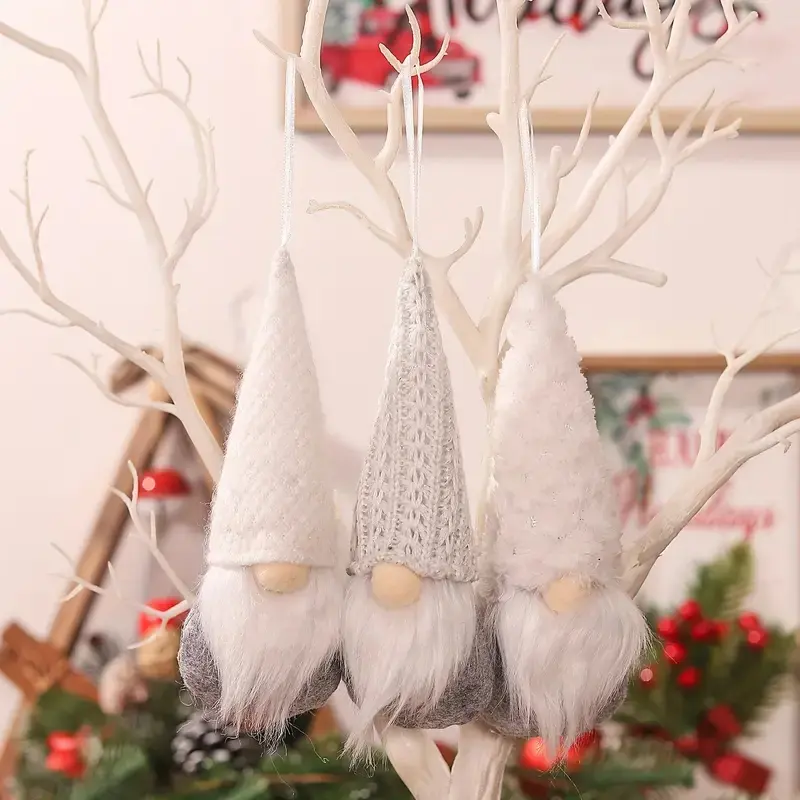 Christmas Decoration Set, 3-Piece Festive Ornaments for Home & Party Decorations, Holiday Accessories for Celebrating Christmas