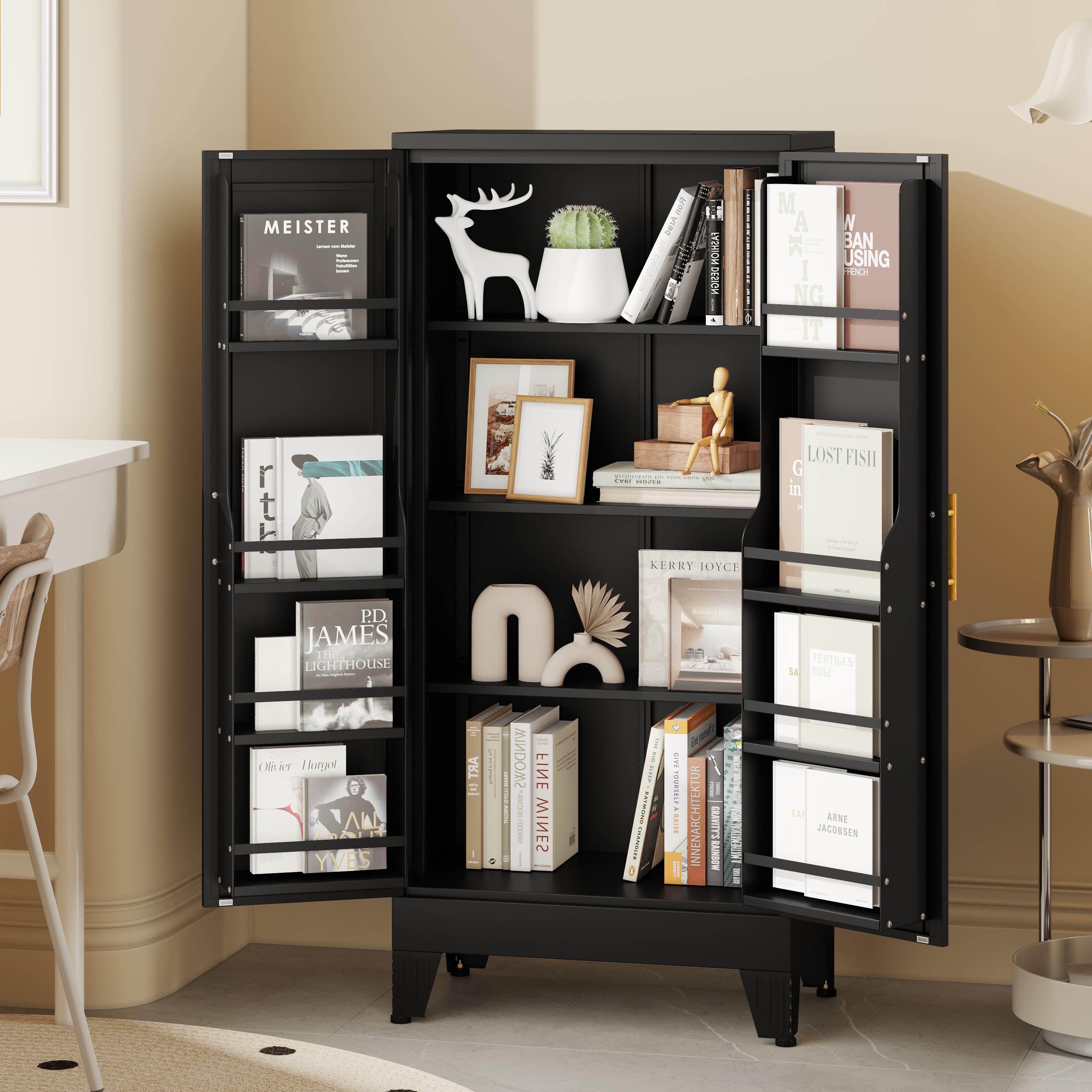 Metal Kitchen Pantry Cabinet,47.24“ Tall Storage Cabinet with 2 Doors, Cupboard with 8 Hanging Shelves and Adjustable Shelves for Kitchen, Dining Room mothersdaygift White Aesthetic Metal Kitchen Pantry Cabinet,47.24“ Tall Storage Cabinet with 2 Doors, Cupboard with 8 Hanging Shelves and Adjustable Shelves for Kitchen, Dining Room mothersdaygift White Aesthetic