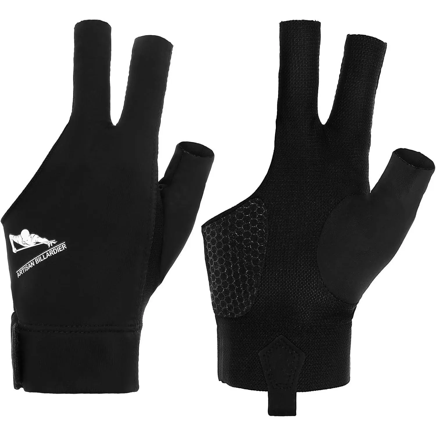 1 pcs Left Hand Billiard Gloves for Men Billiards Glove Pool Splicing Process Snooker Cue Sport Glove Popular Sizes Man Woman Elastic 3 Fingers Show Gloves Quick-Dry Breathable Billiard Pool