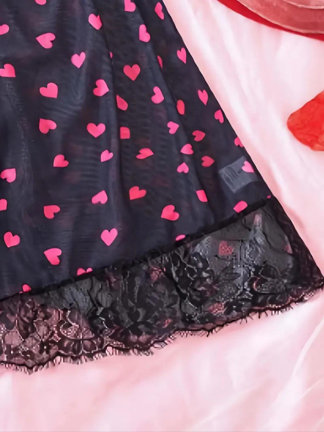 Women's Elegant Strapless Sleepwear Set, Floral Lace Cups, Adjustable Thin Straps, Soft High Stretch Fabric, Casual Waistband Pajamas