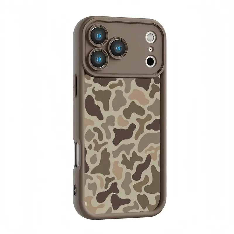2026 New Camo Pattern Smartphone Case - Sika Deer Shockproof Rubber Cover for iPhone 11-16, 17 Pro Max, 17 Air - Cellphone Handheld Devices Accessories, Gift for Hunter Outdoor Enthusiast-TYJT