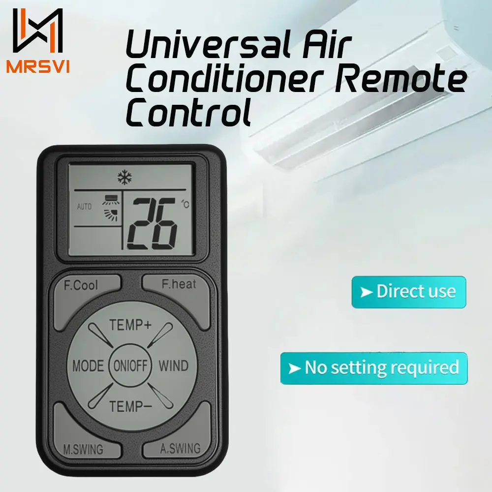 Mini Portable Universal A/C Remote Control Q58 Compatible with all major air conditioner brands and models