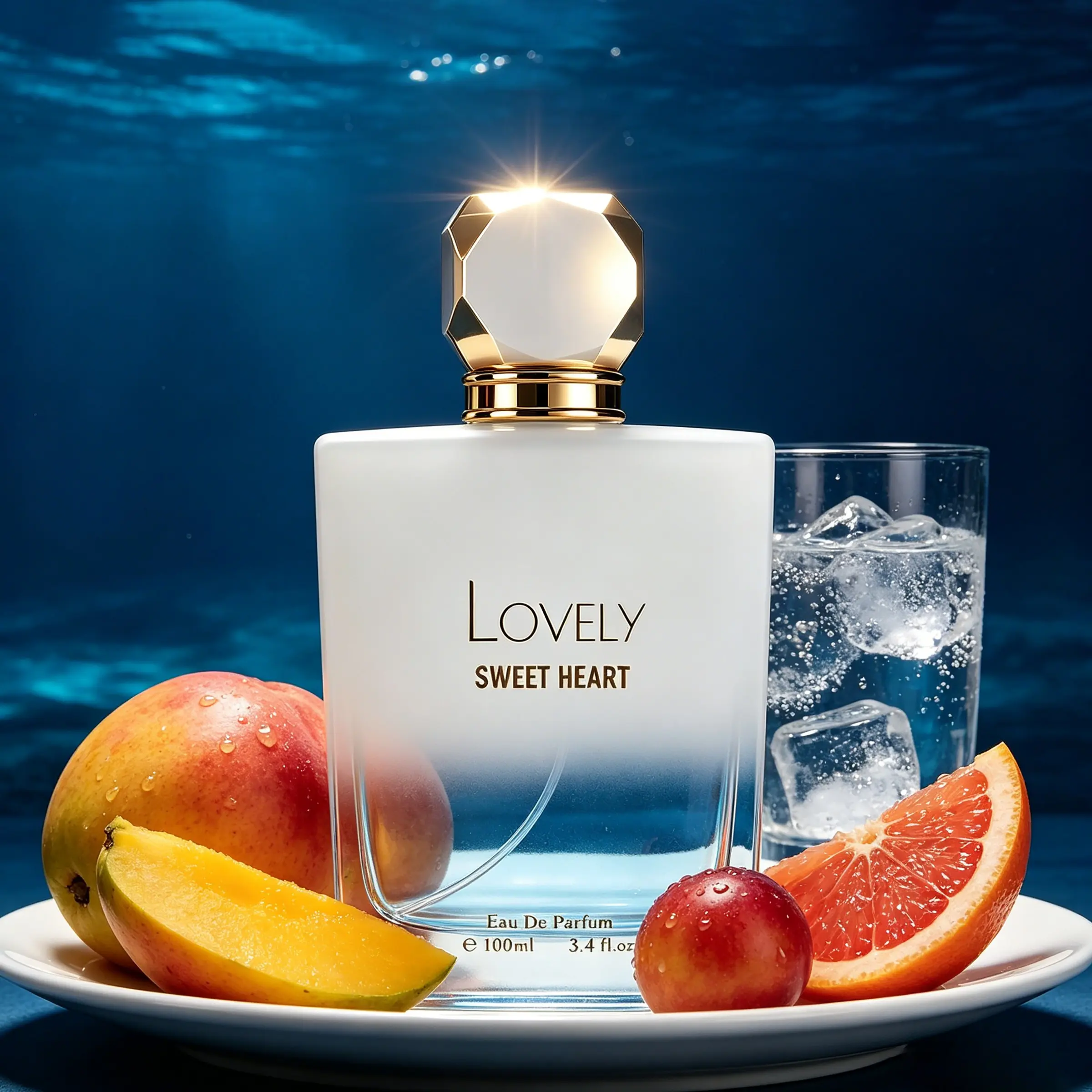 Perfume for Men and Women, Fruity Floral Aroma with Mango & Blood Orange Top, Lotus & Raspberry Heart, Musk & Coconut Base, a Tropical Sweet Scent for Summer or Beach, a Unisex Fragrance Gift of Cologne.