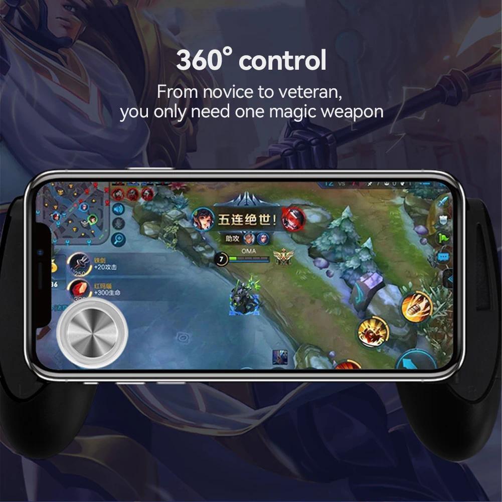 Round Game Joystick Metal Button Controller with Box Easy Chicken Dinner For Mobile Phone Rocker Tablet Android Iphone