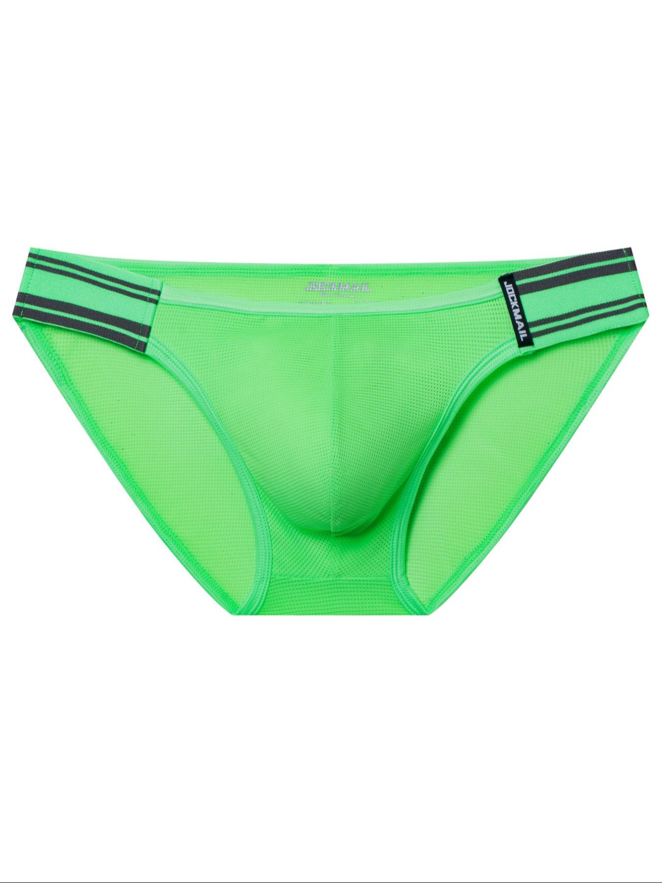 Men's Sexy Striped Print Low Waist Brief, Casual Party Breathable Comfortable Underwear for All Seasons, Men's Underwear for Daily Wear, Comfy Fabric