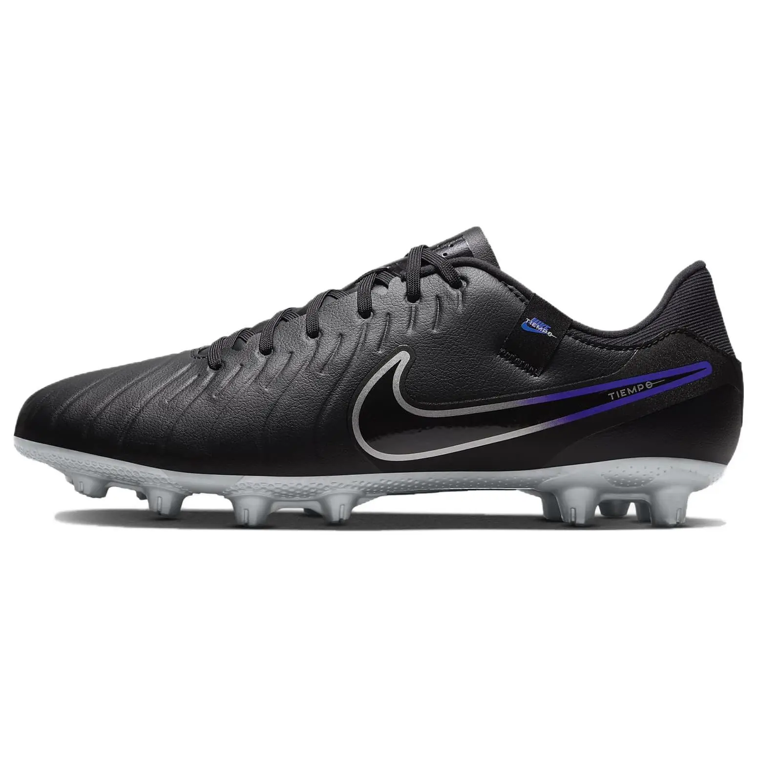 Nike Tiempo Legend 10 Academy Soccer Cleats for Men and Women – Comfortable Lace-Up, Versatile HG Rubber Studs, Black Verifiable, with credentials and supporting global authentication
