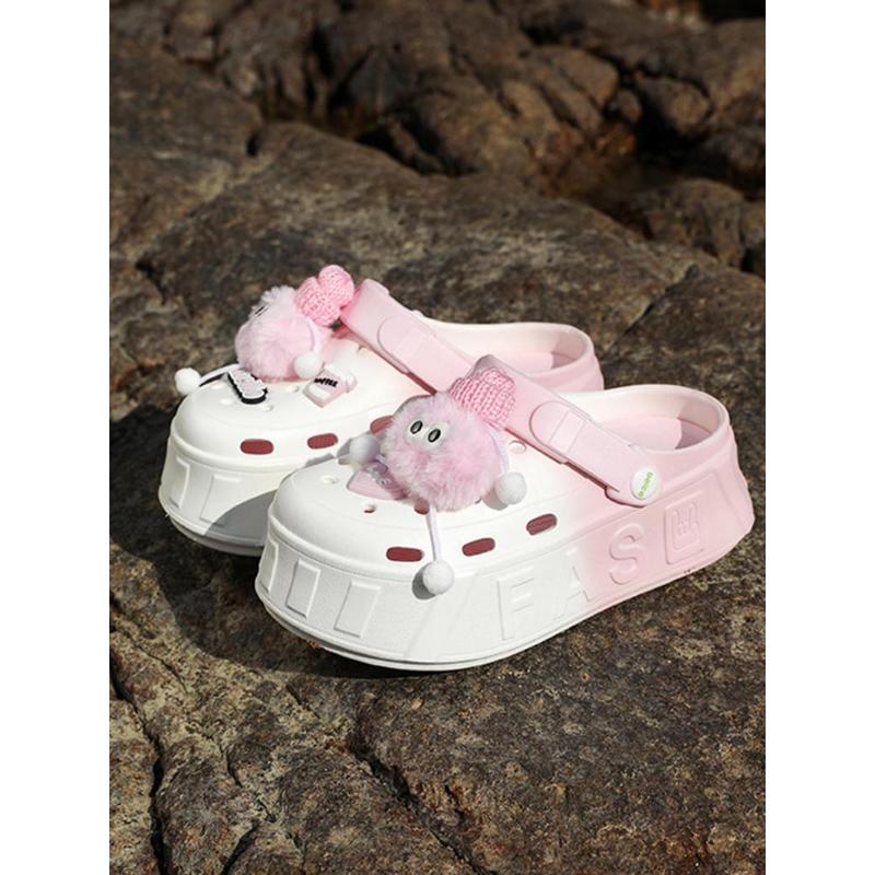 (New)Women's Cute Cartoon Design Clogs, Casual Comfortable Breathable Non-slip Clogs, Fashionable Shoes for Indoor & Outdoor Wear