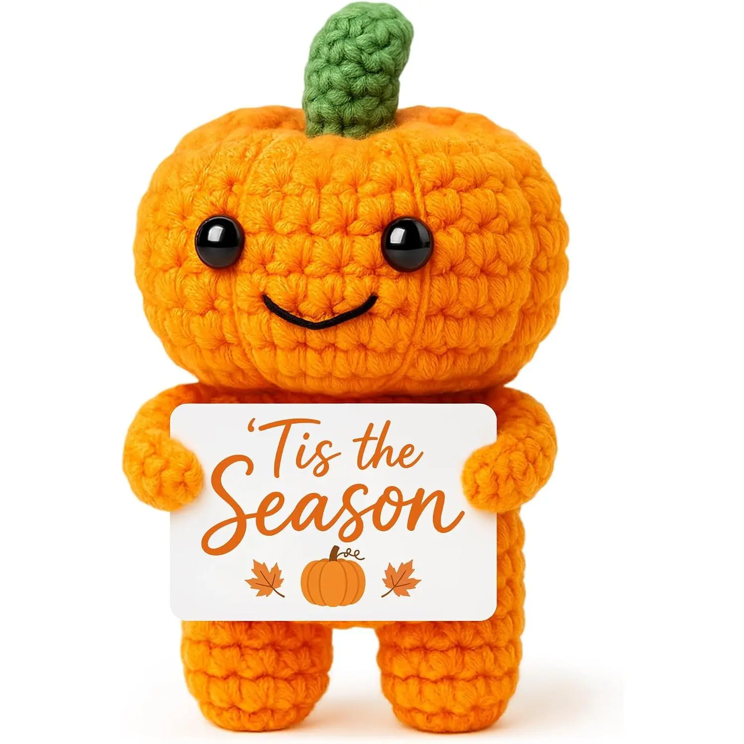 Mini Pumpkin Fall Thanksgiving Gifts Basket for Women Men Family Coworkers Teachers Cute Fall Autumn Decor for  Office Room Indoor Thanksgiving Decorations for Table Party  Crochet Pumpkin