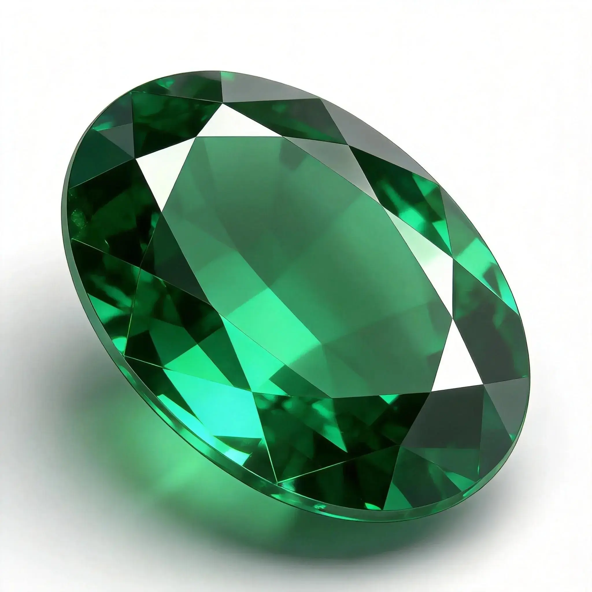 Lab Grown Emerald Gemstone - Oval Cut, Certified, for Women's Artificial Gemstone Jewelry Accessories, Rings for Women