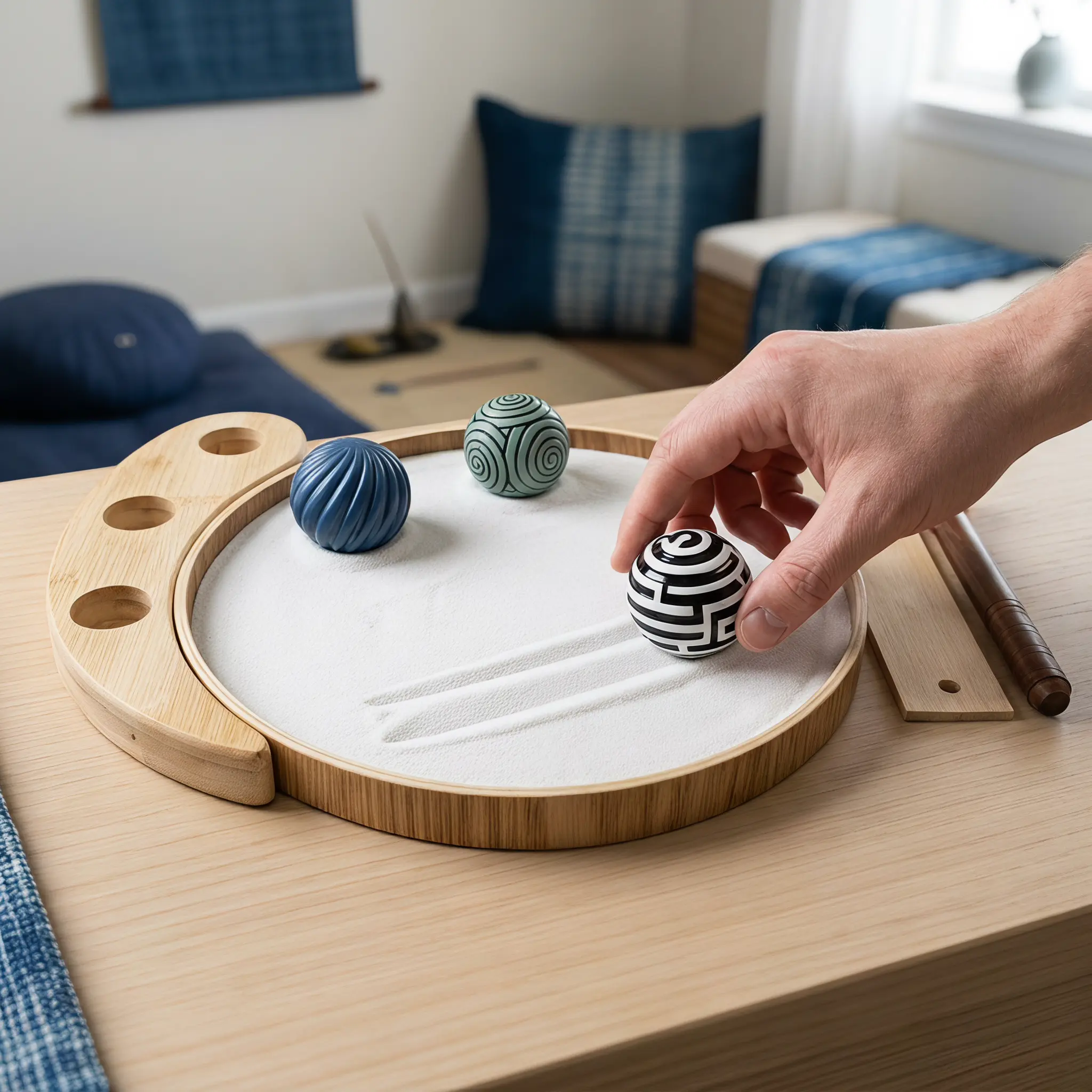 Sensory Zen Garden Kit – Grounding Ritual Tool for Nervous System Healing| Ancient Zen Practice for Mindfulness, Spiritual Wellness & Intentional Living Grounding Ritual Tool for Nervous System Healing - Ancient Zen Bathroom Gadget for Mindfulness