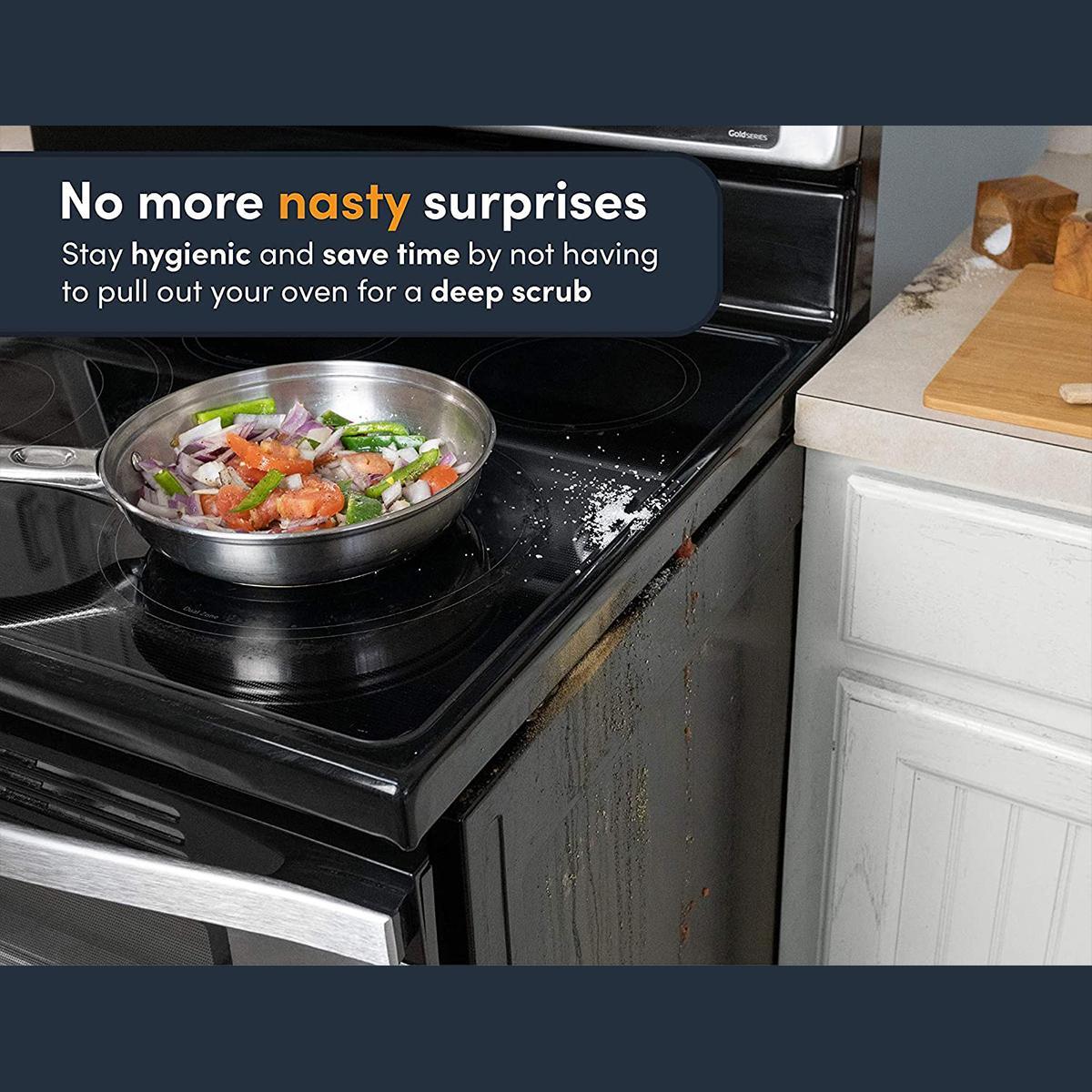 Silicone Gap Sealing Strip, 1-Pack High-Temperature-Resistant Countertop Seal, Prevent Spills & Keep Kitchen Gaps Clean