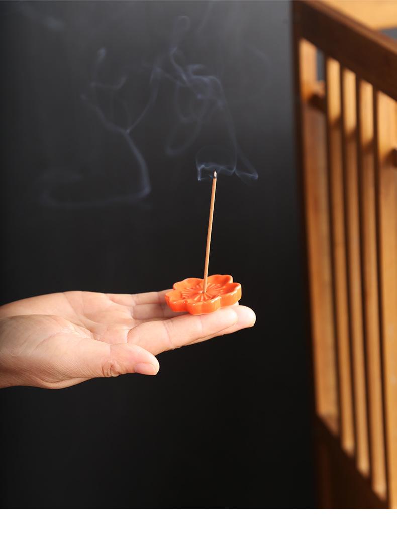 Cherry Blossom Mini Incense Holder & Tray for Sandalwood & Agarwood Sticks - Decorative Design incense stick