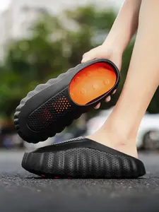 Men's EVA Thick-Sole Non-Slip Slip-On Slippers, Dual-Use for Outdoor and Beach