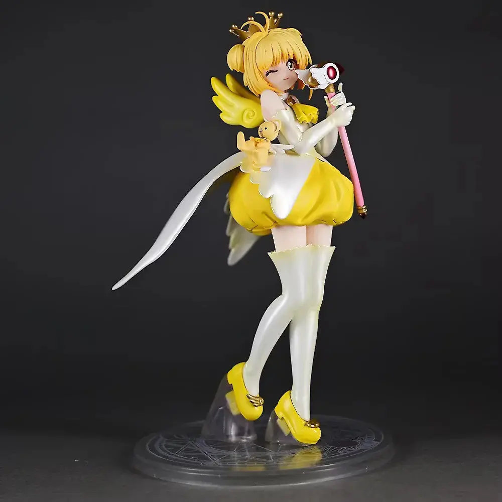 Cardcaptor Sakura Kinomoto Sakura 2nd Edition Mini Figure, Kero Desktop Decorative Handmade Model, Collectible Anime Merchandise, Collectible Figurines