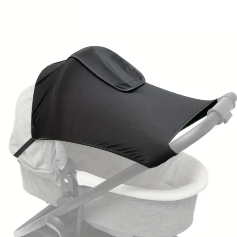 Single-piece Stretchable Elastic Band Mesh Sunroof Black Stroller Canopy Sunshade, Stretchable, Sun-proof and UV-resistant, Easy to Carry