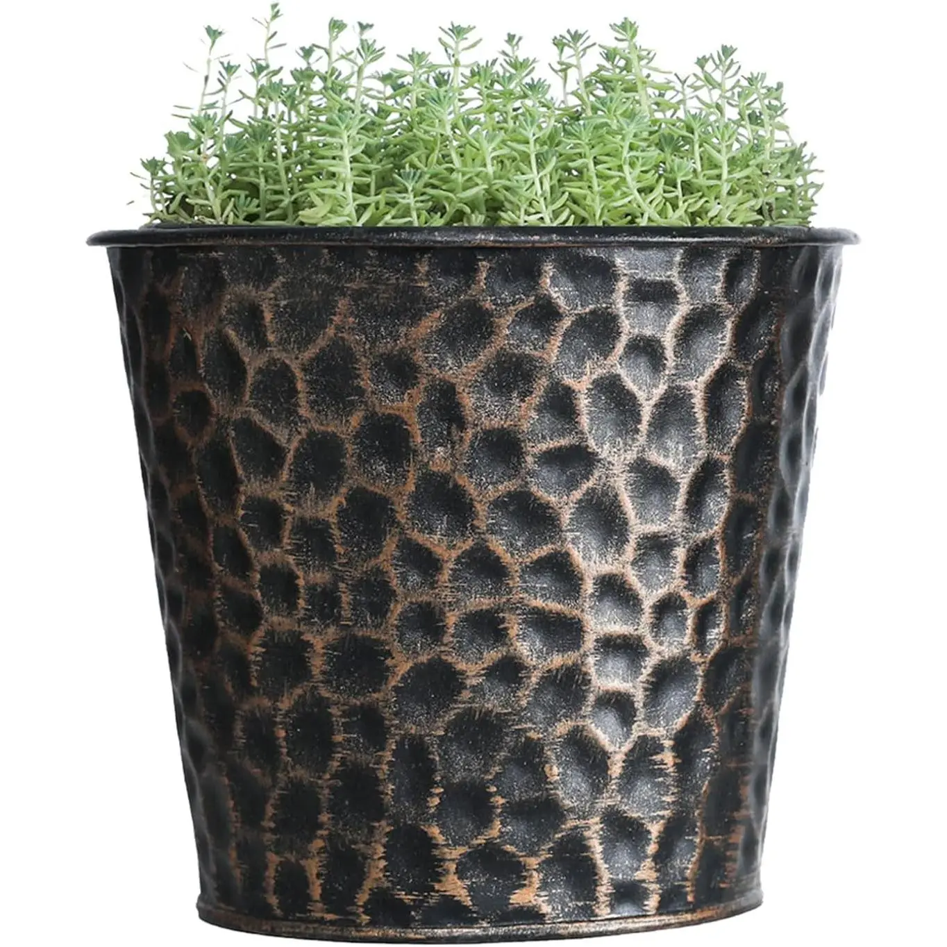 6inch Metal Copper Planter, Hammered Finish, 6 Inch, 1 Pack