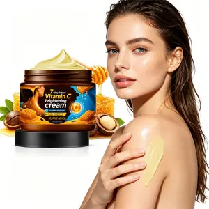 SUMIFANG 7-Day Vitamin C Brightening Cream 120g – Contains Honey + Shea Butter – Deeply Moisturizes & Non-Greasy – Targets Elbows, Knees, Neck, and Hips – Suitable for Office Workers and Those Wearing Skirts in Summer