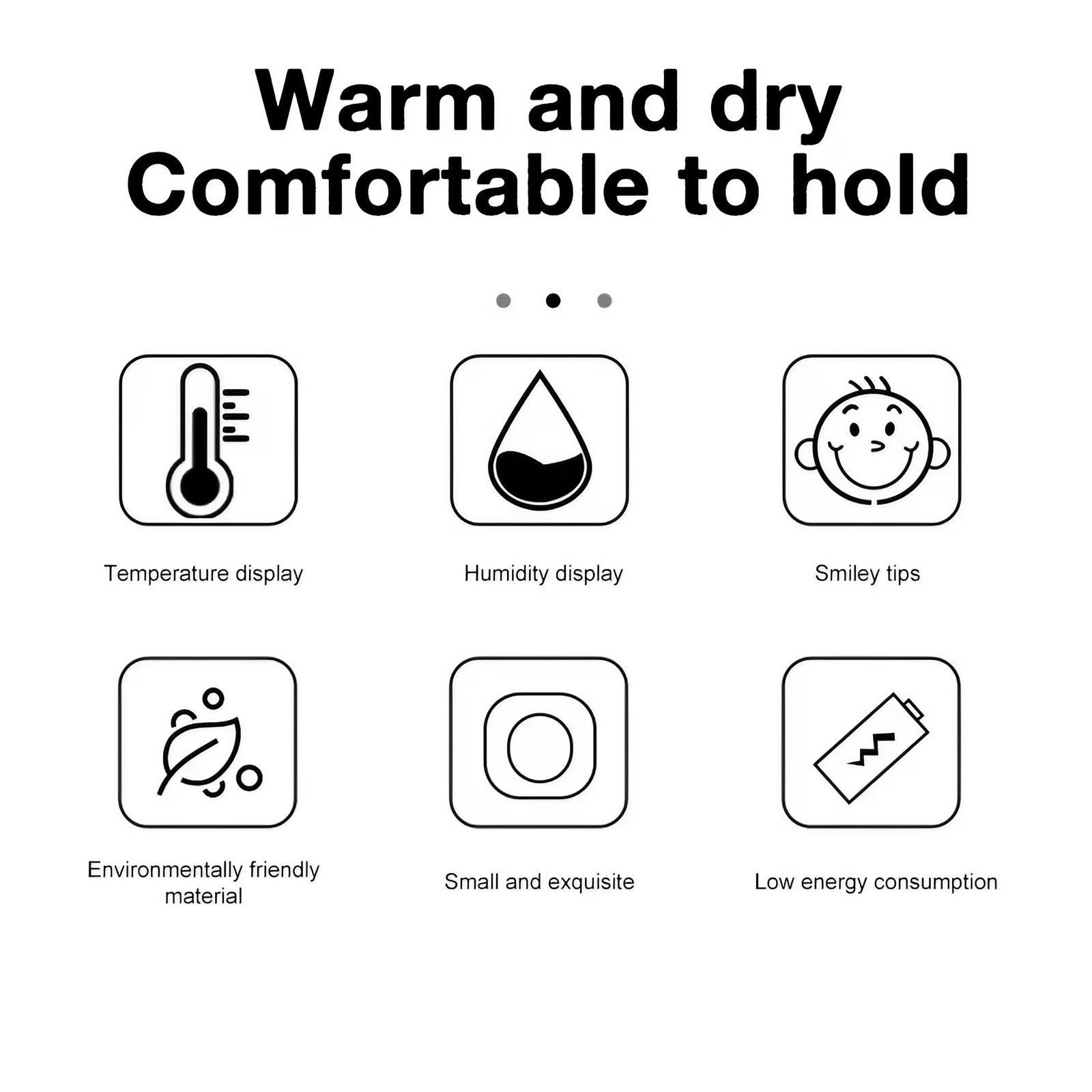 Mini Digital LCD Display Thermometer, 1 Count High Accuracy Temperature Sensor, Batteries Powered Household Humidity Meter, Indoor Temperature Measuring Instrument