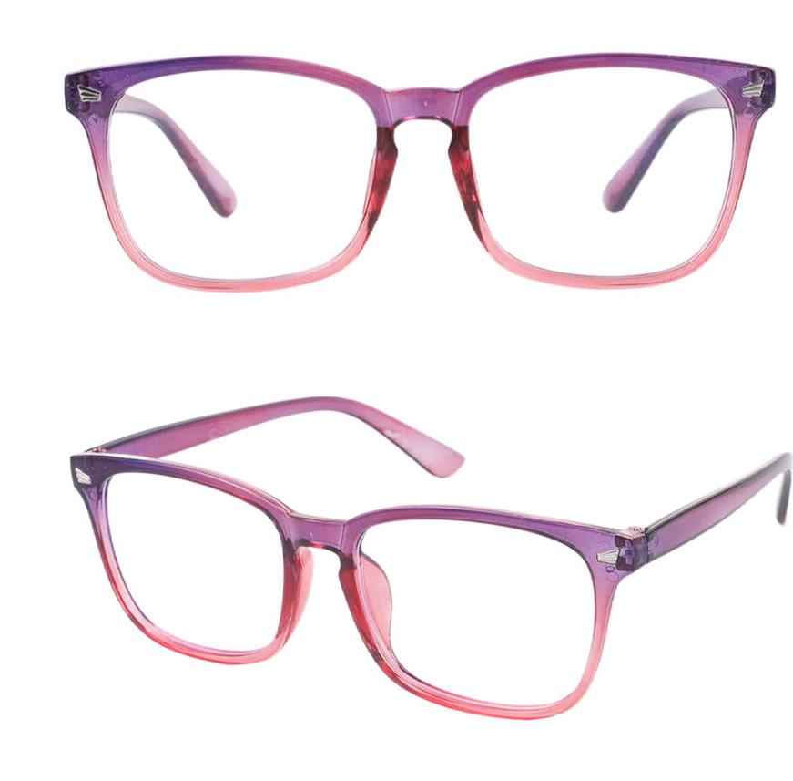 Blue Light Blocking Glasses Square Eyeglasses Frame Anti Blue Ray Computer Game Glasses