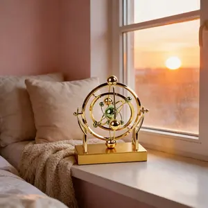 Cosmic Swing Pendulum - Charming Home Decor, Permanent Sports Function Tabletop Ornament, Cradle Eternal Sports Machine, Cool Toys Tabletop Small Objects Physics Teacher Gifts, Collectible Statues
