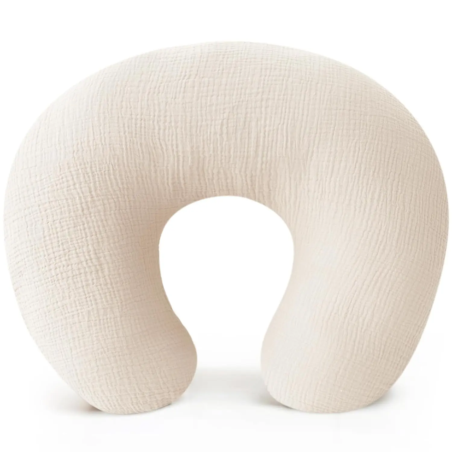 100% Cotton Muslin Nursing Pillow Covers - Soft, Newborn Fit Slipcovers for Breastfeeding Pillows (Indoor Furniture Accessory for Infants), Softness