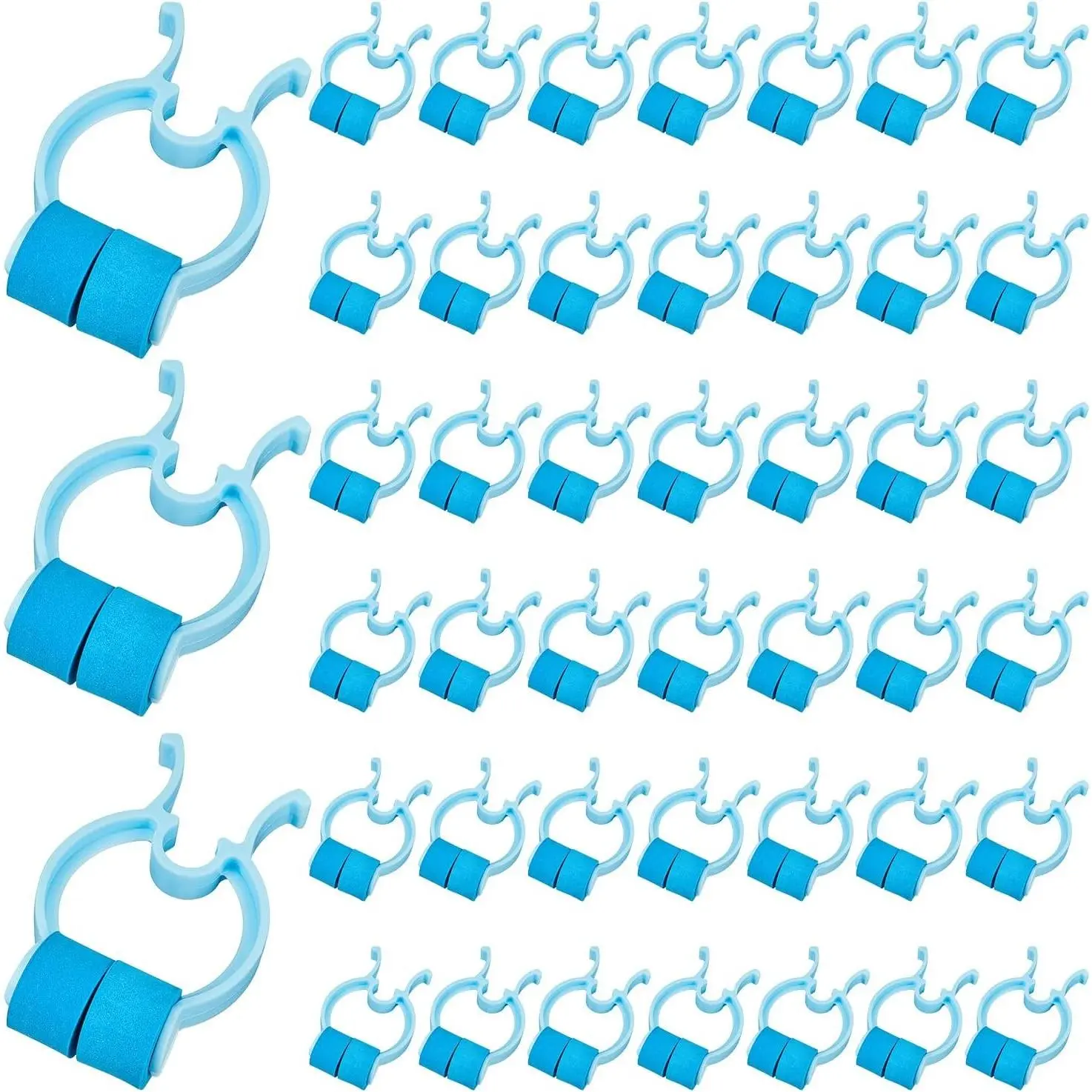 16 Pcs Nose Clips Stop Nosebleeds Epistaxis Nasal Stopper Plastic Foam for Adults Emergency Swimming