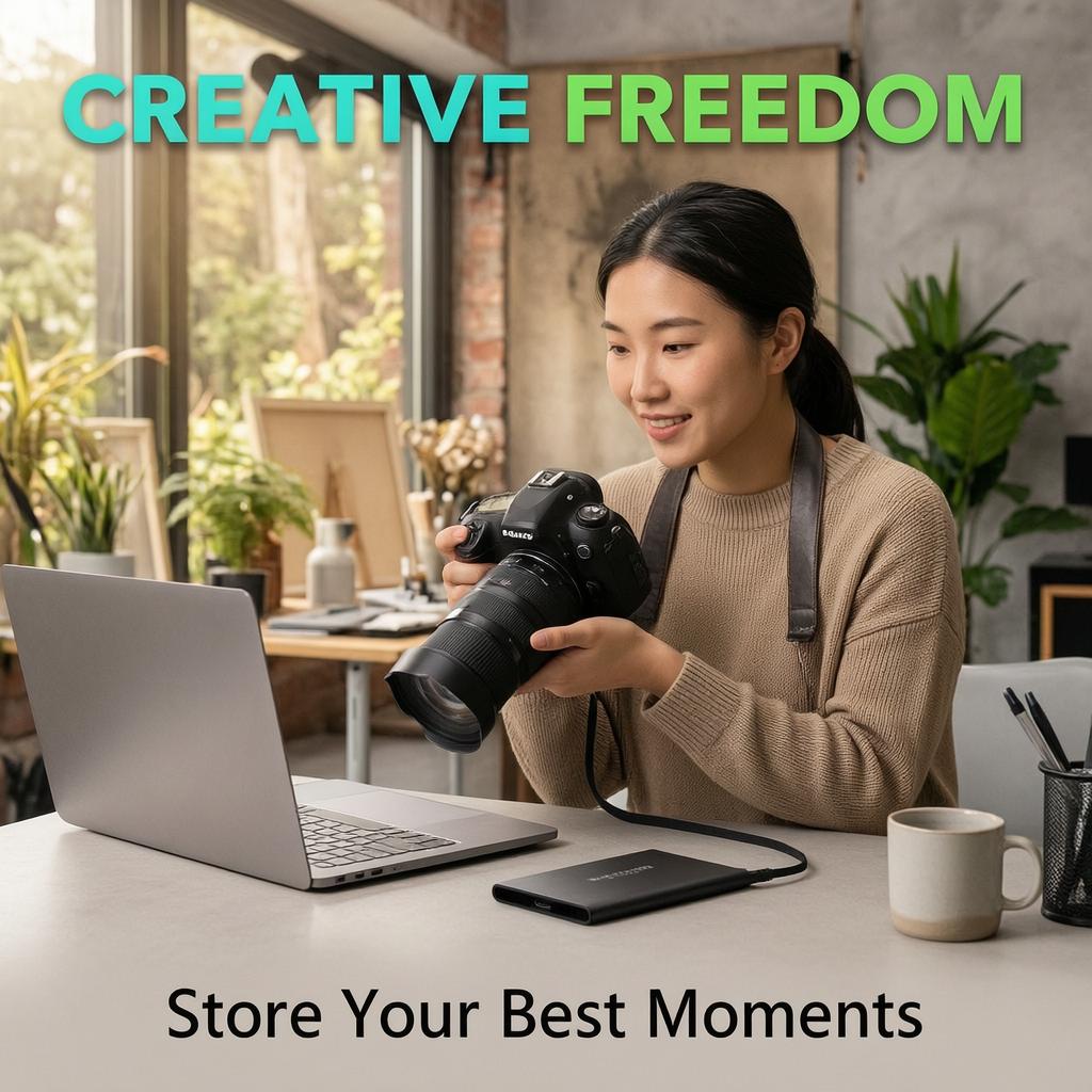 2026  Portable External SSD 1TB/2TB USB 3.2 Type-C High Speed Solid State Drive for PC Mac | Ultra Fast Transfer, Silent Operation, Plug and Play, Mobile Storage