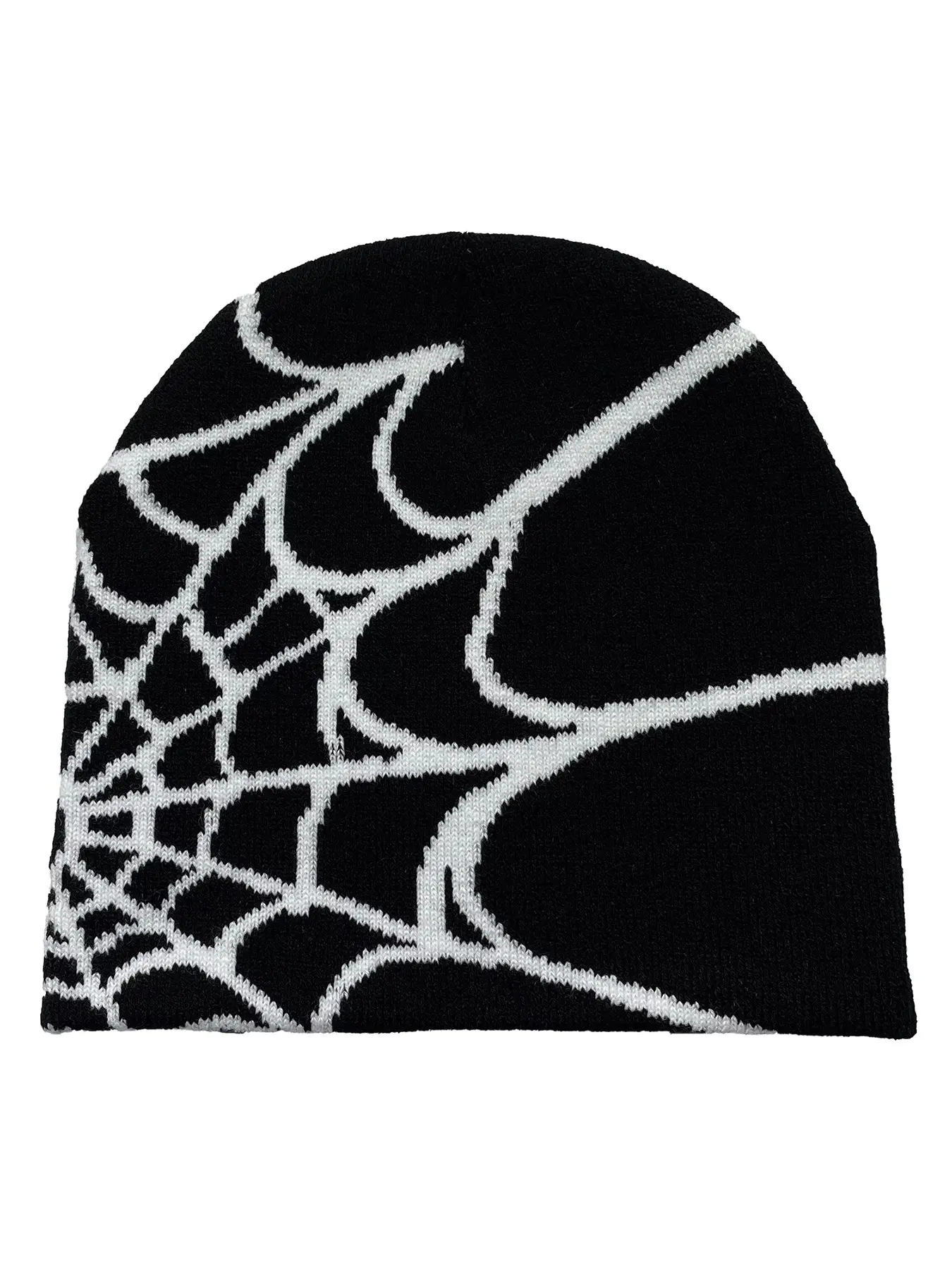 Y2K Gothic Spider Pattern Knitted Hat, Women Beanie Winter Warm Beanies, Men Casual Skullies, Outdoor Fashion Accessory Cool Hat