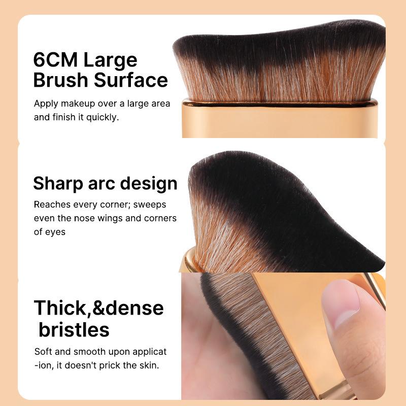 Wavy Makeup Brush, Powder Brush, Blush Brush, Single Multifunctional Large Soft-Bristled Foundation Brush