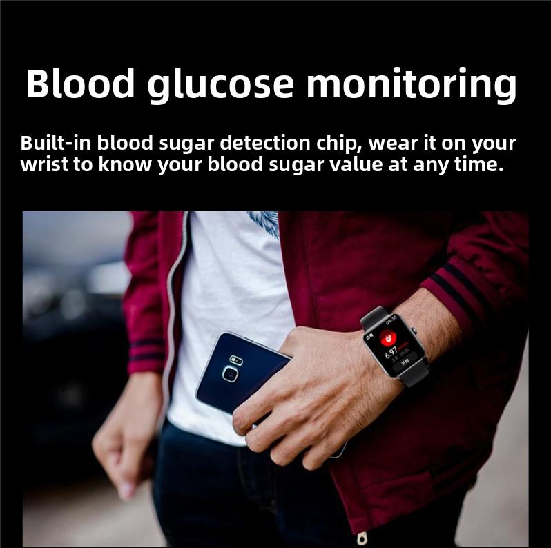 F57L Smart Watch Sports Bracelet Heart Rate Blood Pressure Monitor Body Temperature Sleep Measurement Step Counting Fitness Tracker IP68 Waterproof Smartwatch for Men Women