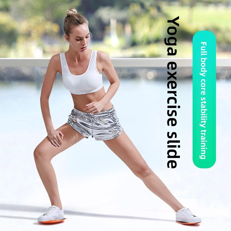 Pilates Slide Disc Fitness Home Core Training Yoga Equipment Buttocks Exercise Abs Slide Mat Leg Trainer