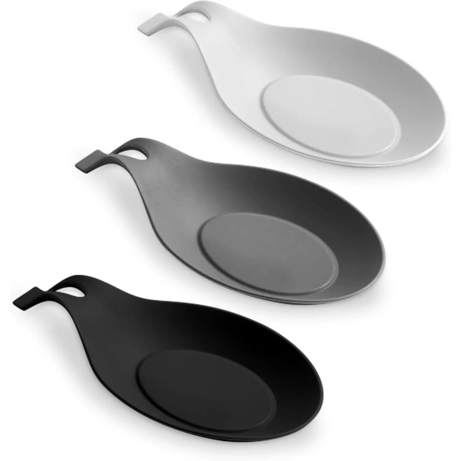 3 Pack  Spoon Rest for Stove Top,  Spoon Holder for Kitchen Counter,  Spoon Holder for Stove Top for Kitchen Utensils Spatula,Tongs,Ladles