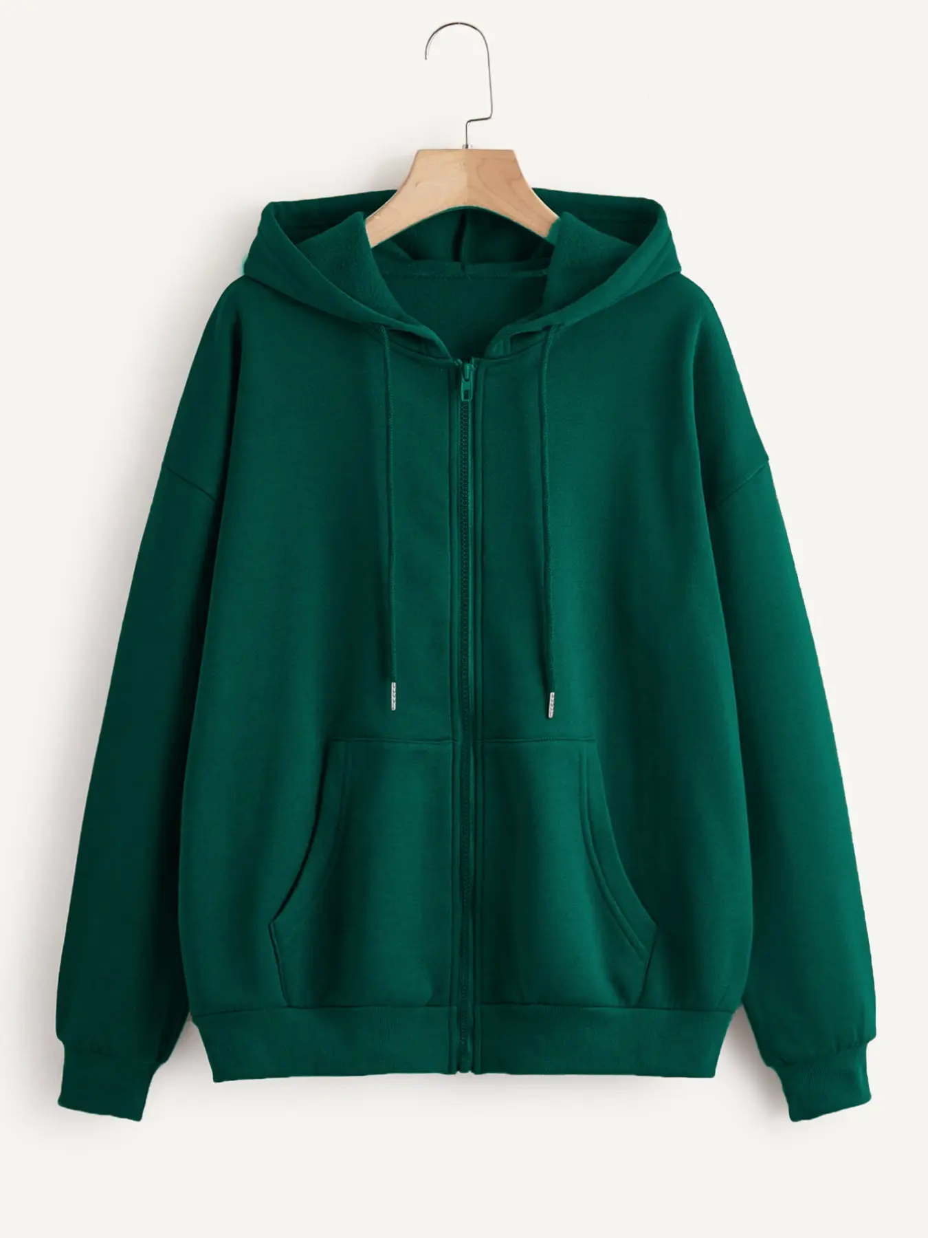 Fashion Women's Zipper Hooded Jacket, Comfortable Sports Coat with Stylish Pockets, Ideal for Fall Winter Daily Wear, Outdoor Activities, Casual
