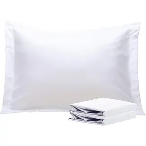 Standard Pillow Shams - 2 Pack Brushed Microfiber 20x26 Sham Covers - Super Soft and Cozy, Wrinkle, Fade, Stain Resistant 20x26 Inches Oxford Pillowcases, White
