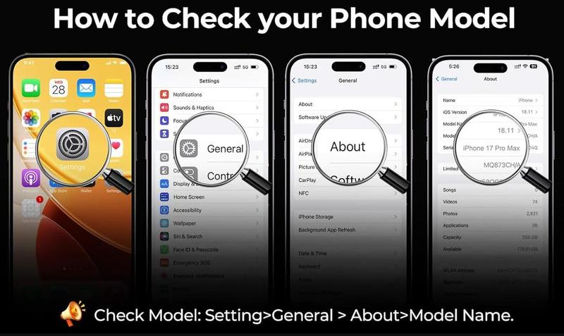 OREKROY Case For iPhone 17 Pro Max 17 Air 17 Pro 17 16 15 14 Plus 13 12 with Slide Camera Lens Protection Cover,360 Rotating Ring Kickstand MagSafe Magnetic Holder Military Grade Shockproof Protective Phone Cover