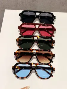 5 Pairs Women's Pilot Retro Fashion Glasses, Perfect for Runway, Beach Parties, Street Style, Trendy Eyewear for All Occasions