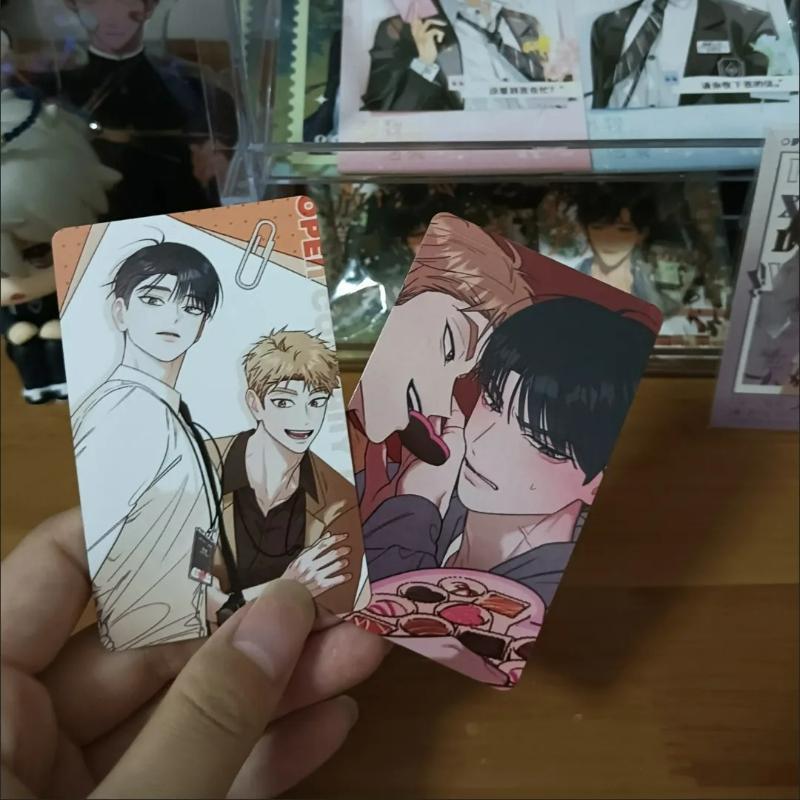 8 Pcs/Set BL Manhwa Red Line Mission Lomo Card Li Yan,Hong Jixun Comic Characters 3 Inches HD Photocard Friends Cosplay Gift