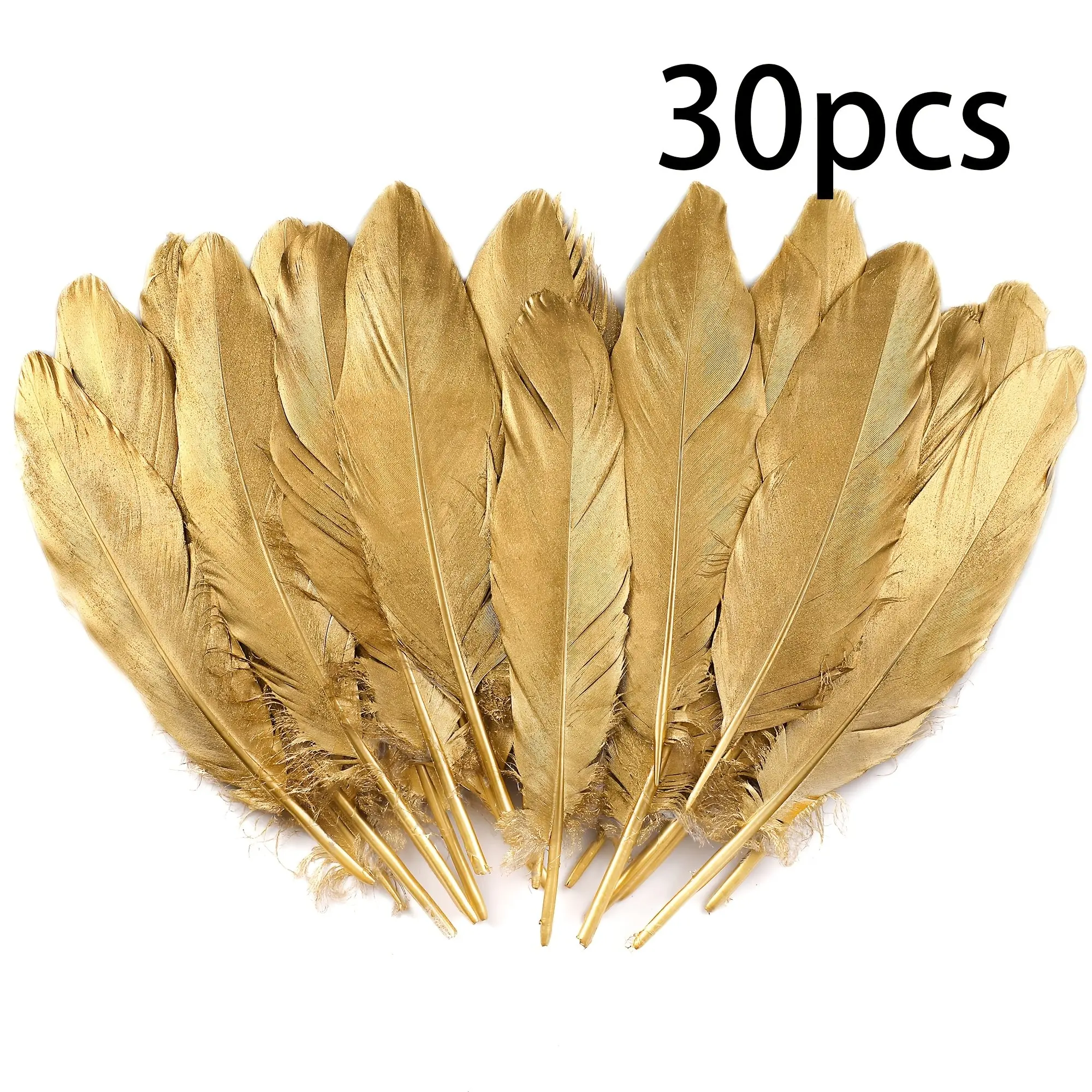 30/40pcs，Luxurious Decorative Artificial Feathers, 6-8 Inches, Ideal for Wedding Decor, Crafts, Fashion Accessories, PVC Material
