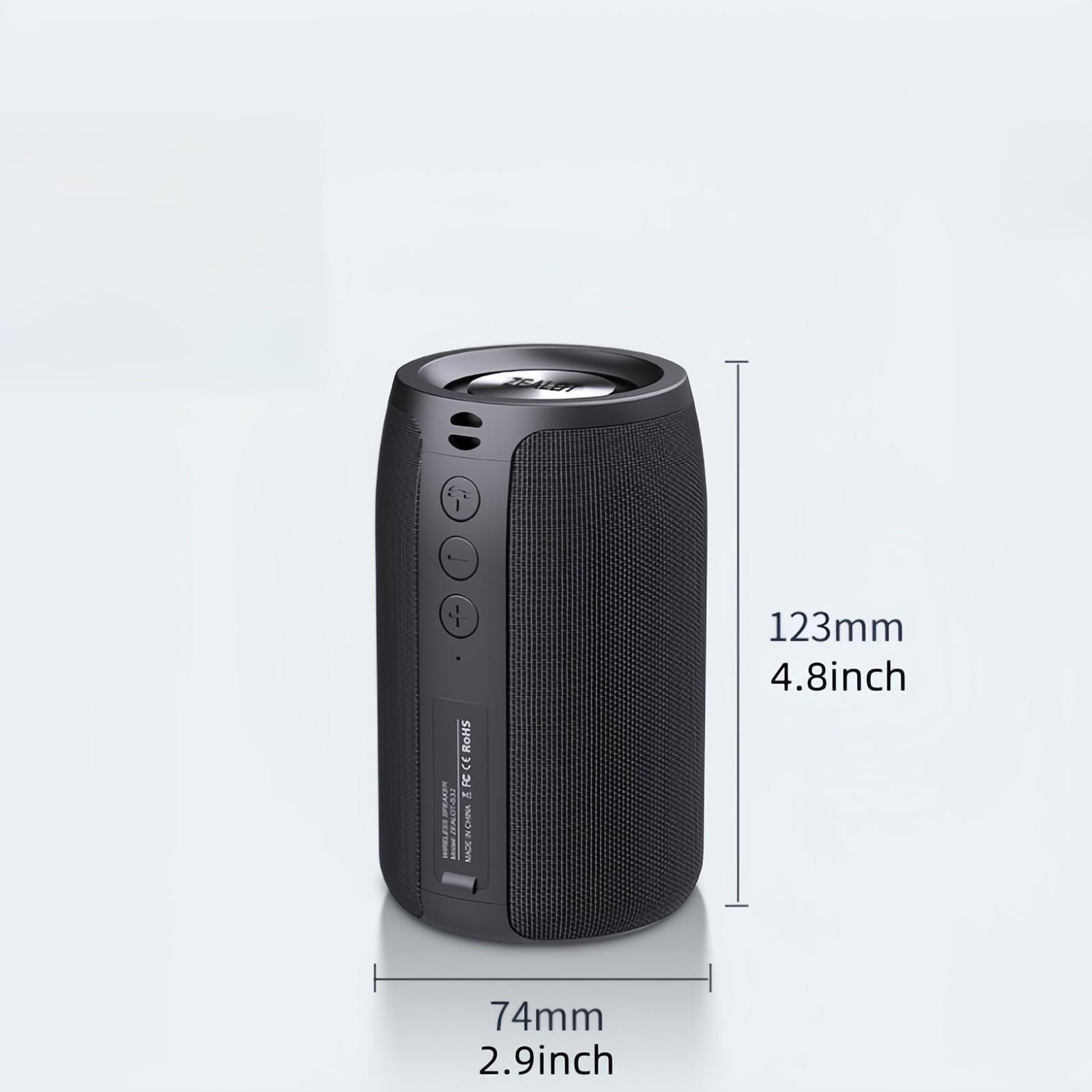 ZEALOT S32 Portable Wireless Speaker, Rechargeable Waterproof IPX4 Speaker, Stereo Pairing Speaker for iOS & Android, Bluetooth Speaker, Loud Volume & Deep bass, Desktop Speaker, Portable Waterproof Speakers #GLOBAL PICKS
