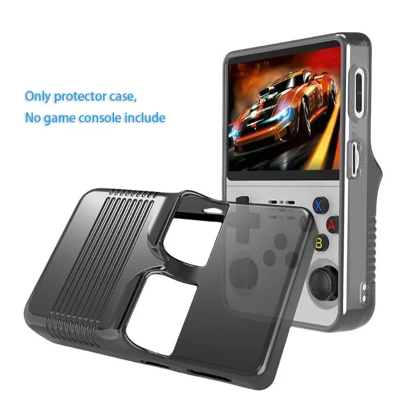 Transparent TPU Case for R36S Handheld Game Console Anti-fall TPU Protective Case Protection TPU Cover for R36S Game Accessories Game Peripherals Gaming Console Accessories