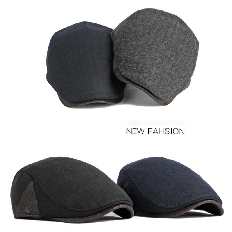 HT3963 Berets 2023 New Beret Cap Men Women Autumn Winter Hat Male Female   Flat Cap Vintage Artist Painter Beret Hat