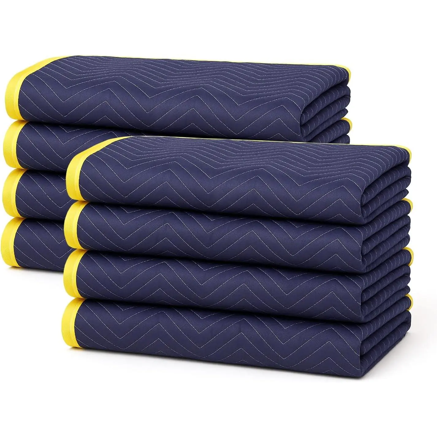 Moving Blankets 72" x 40" Quilted Heavy Duty Furniture Pads Packing Blankets, 8 Pack