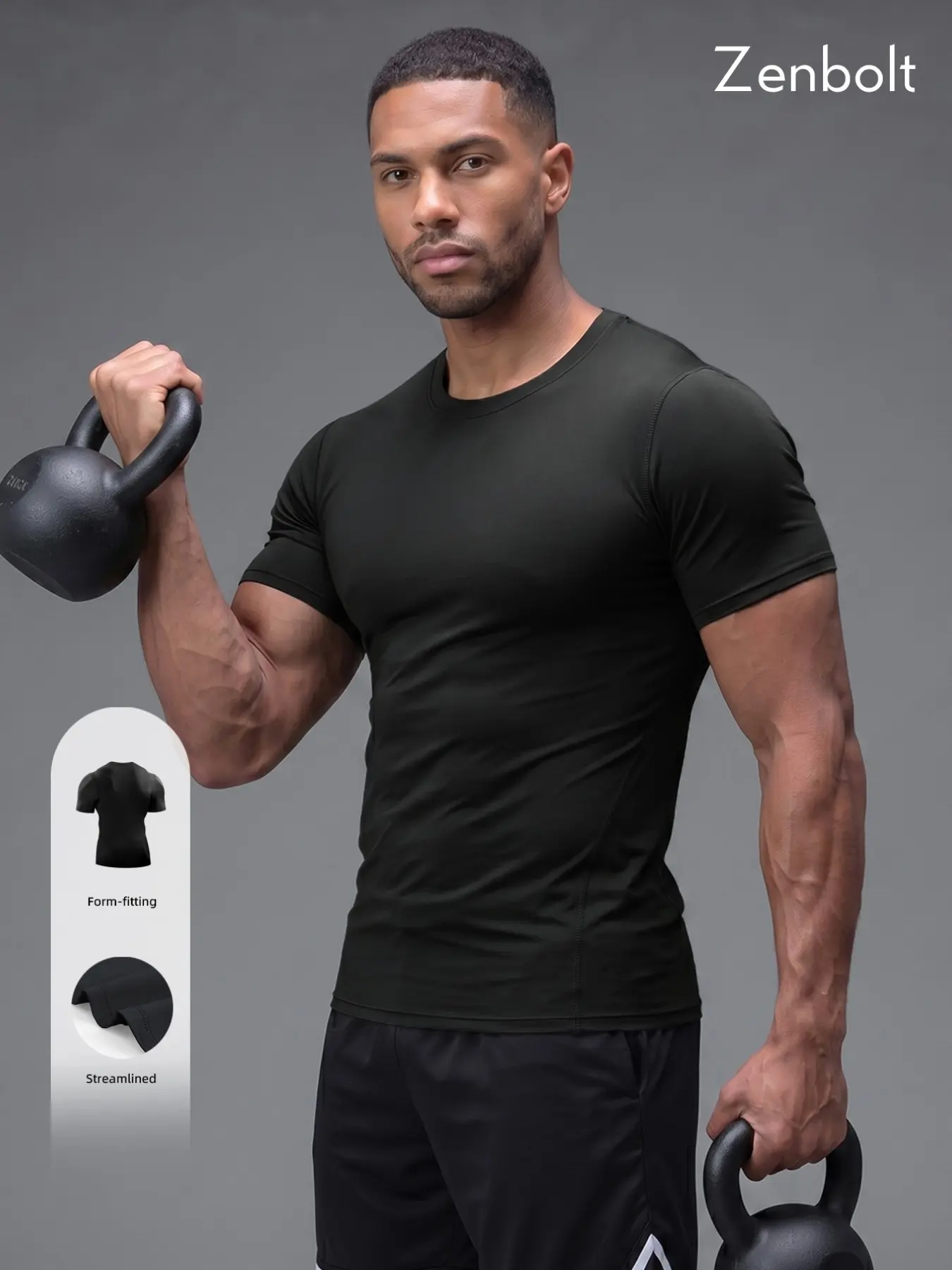Professional Sport Compression Jersey, High Elastic Slim Fit, Quick-Dry Breathable Fabric, Dry Fit Performance, Ideal for Gym Training, Running, Sports, Compression Training Shirt