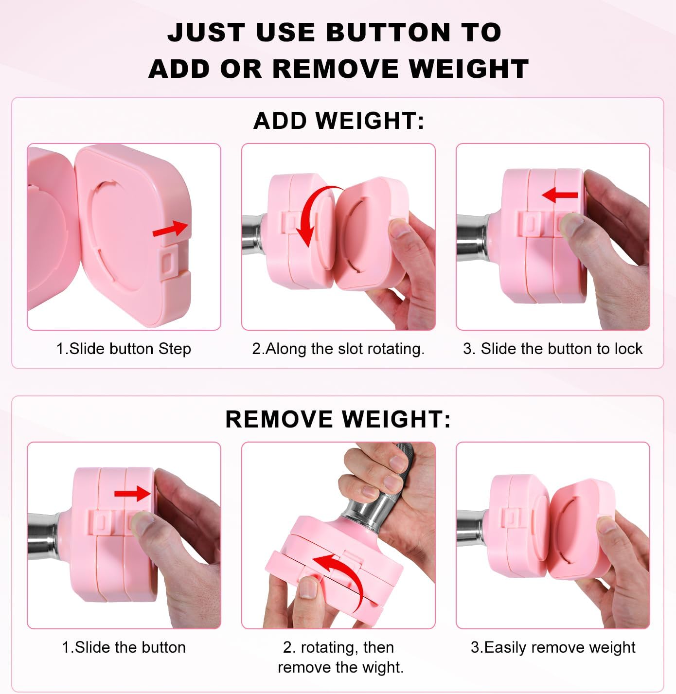 SUNDAY MIRTH 15LB 20LB 40LB 50LB Adjustable Dumbbell Set Free Weights Dumbbells Set for Women Men Hand Weights Sets Adjust Dumbbell Weight Sets for Home Gym Exercise Workout Strength Training Equipments