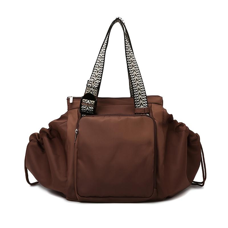 1pc Large Capacity Multi-Functional Drawstring Backpack - Heavy-Duty Gym Bag with Zipper Closure, Spacious Main Compartment & Multiple Pockets, Men, Students, Travel, Work - - Ideal For School, Shopping, Business Trips - Durable & Easy-clean Design