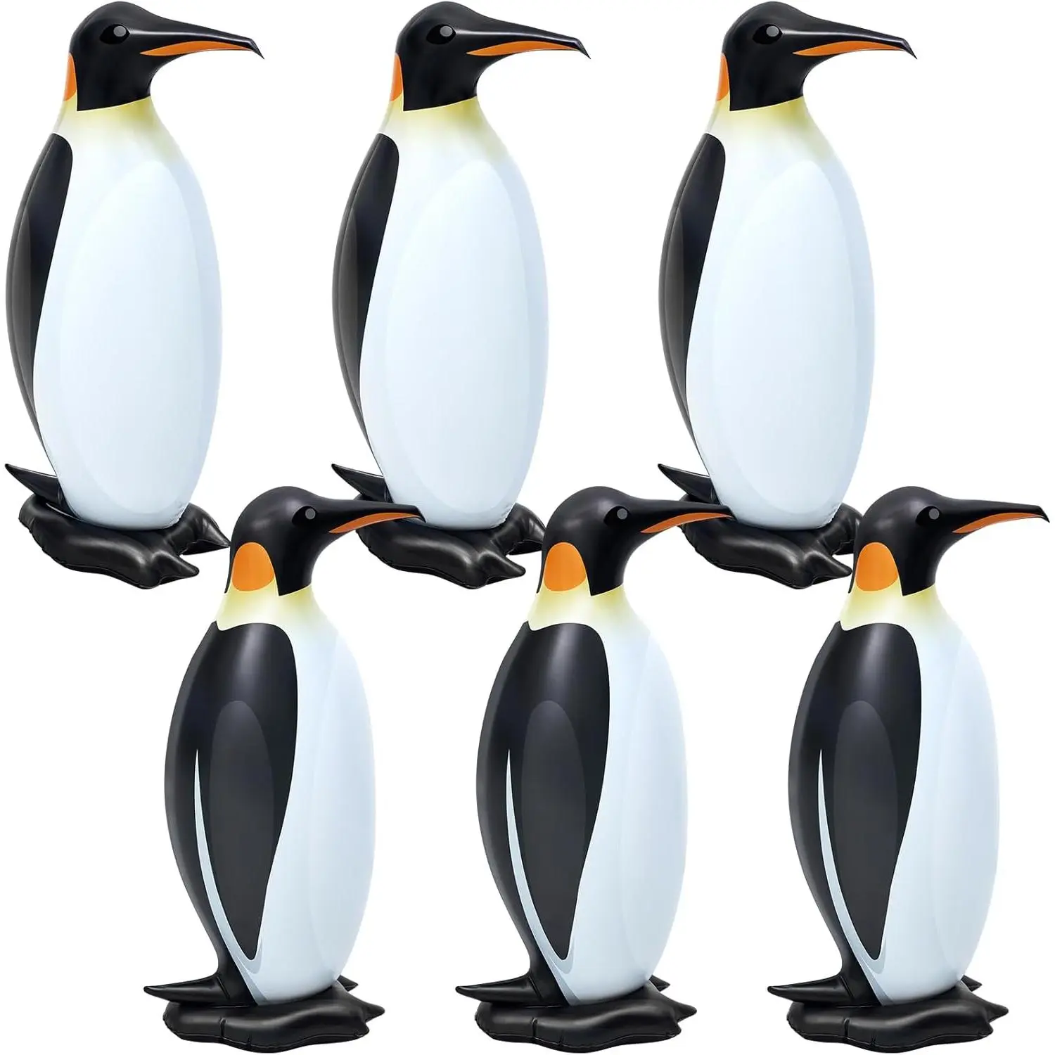 6 Pcs 20.5" Penguin Birthday Decorations, Inflatable Cute Standing Penguins for Pool Party, Summer Yard Decor, Birthday, Baby Shower & Indoor Outdoor Party Suppliesfidget toys