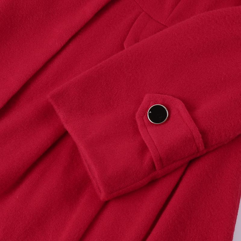 BIGWIG women's autumn and winter classic long wool trench coat with belt, casual office wear, business jacket, double-breasted lapel winter scalloped hem jacket, long trench coat parka, autumn and winter fashion retro style BIGWIG women's autumn and winter classic long wool trench coat with belt, casual office wear, business jacket, double-breasted lapel winter scalloped hem jacket, long trench coat parka, autumn and winter fashion retro style