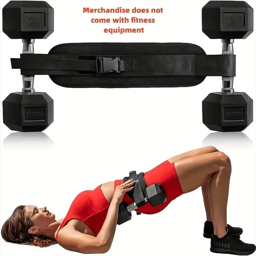 Adjustable Weight Belt, Weighted Dip Belt, Resistance Training Waistband, Pelvic Floor Exercise Band, Ideal for Home Workouts & Core Strengthening