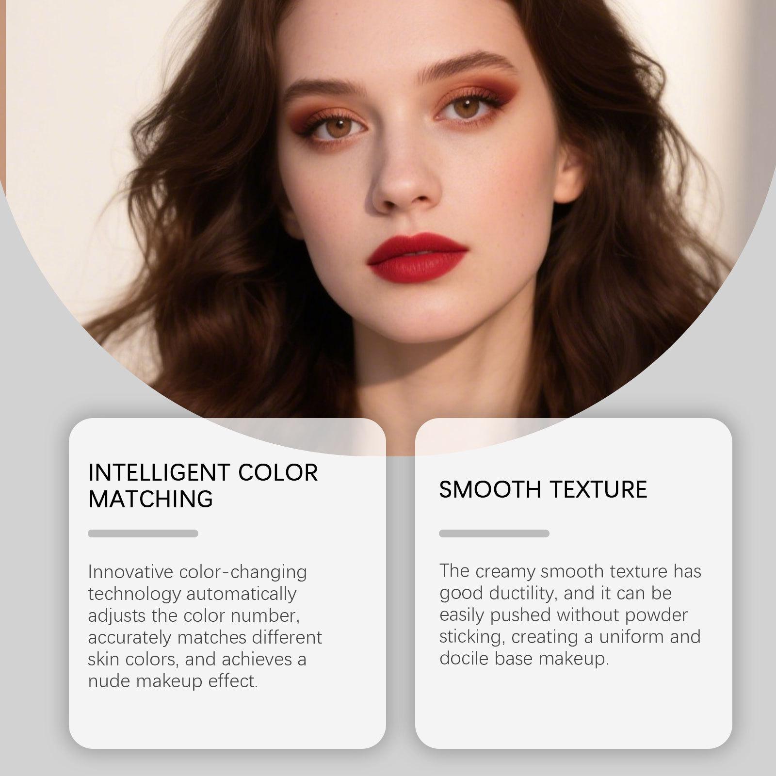 MDY Two-In-One Color-Changing Foundation Stick, Natural Light Texture Matte Finish, Long-Lasting Waterproof Sweatproof, 2-in-1 Color-Changing Foundation Stick Naturally Moisturizing Smooth Long Lasting Lightweight Non-Greasy Concealer