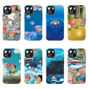Ponyo Ghibli Ocean Case | Sosuke & Ponyo Cover Suitable for iPhone 17-11 Pro Max/Plus and  Samsung Galaxy S23-25